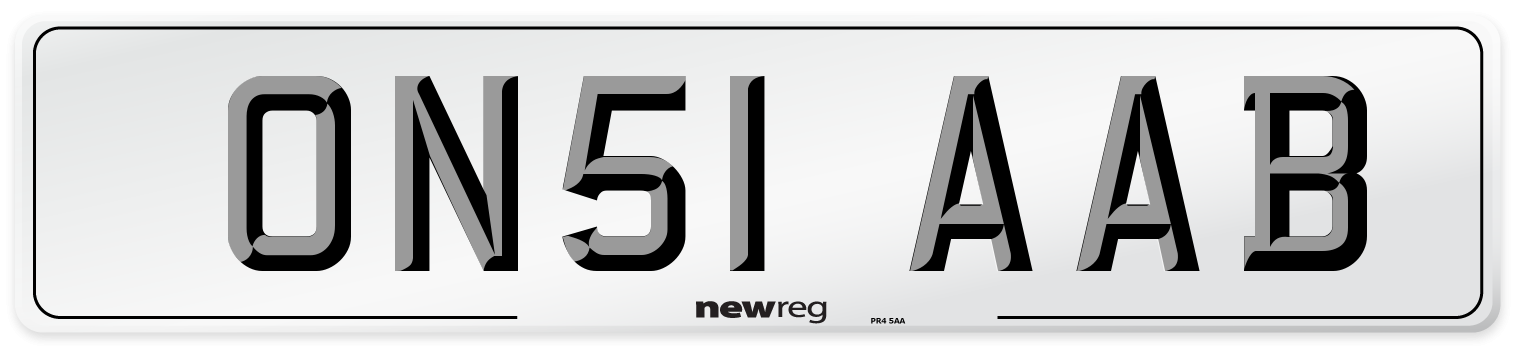 ON51 AAB Number Plate from New Reg